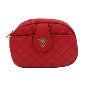 NWT Valentino Orlandi Quilted Red Crossbody Bag